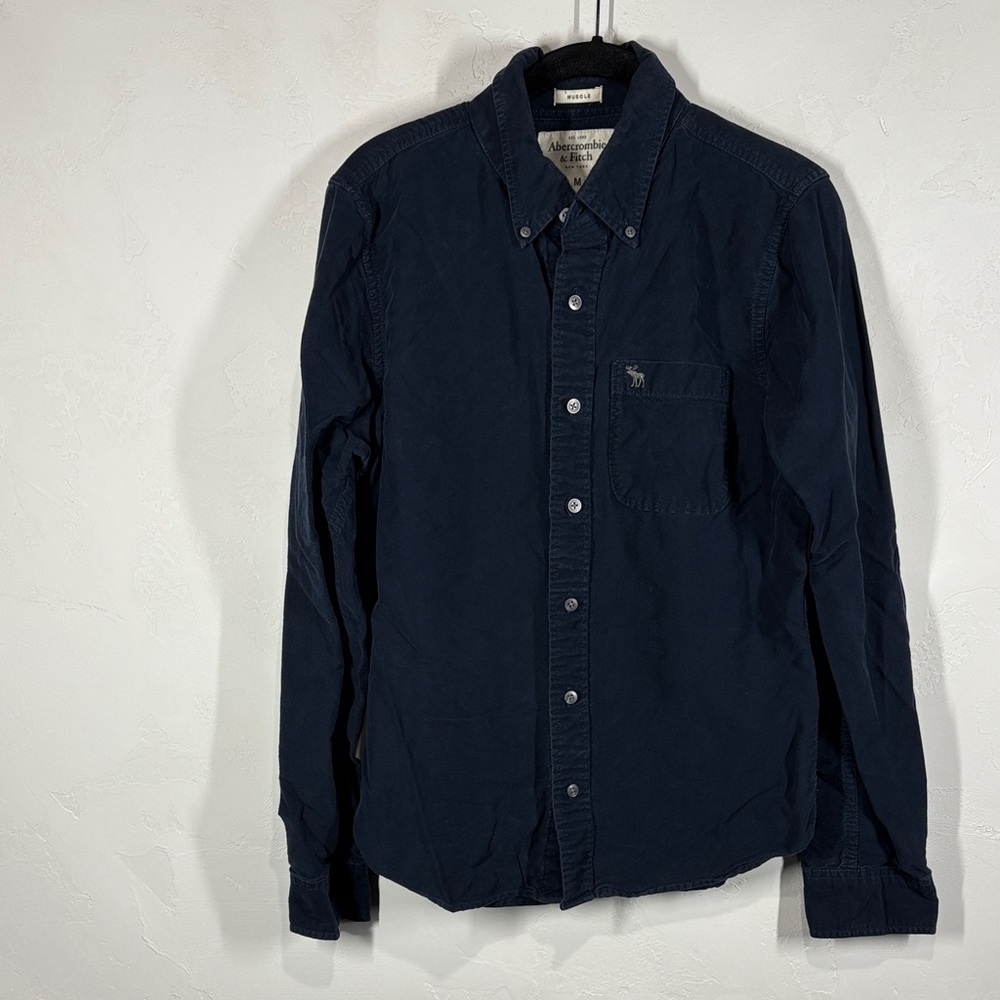 Abercrombie & Fitch Muscle Men's Navy Blue Shirt size medium
